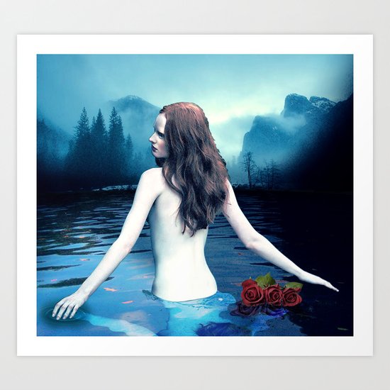 Cold River Art Print