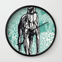 Greyhound Wall Clock