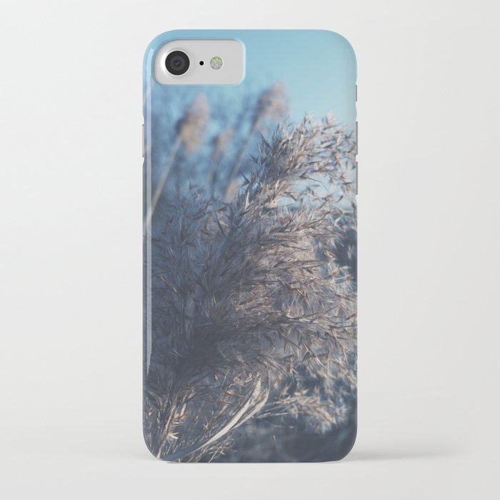 Evening at a lake. Long grass. Love and peace. iPhone Case