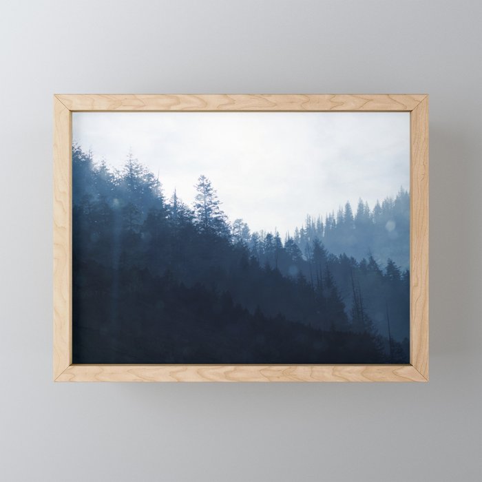 Blue Forest Framed Mini Art Print