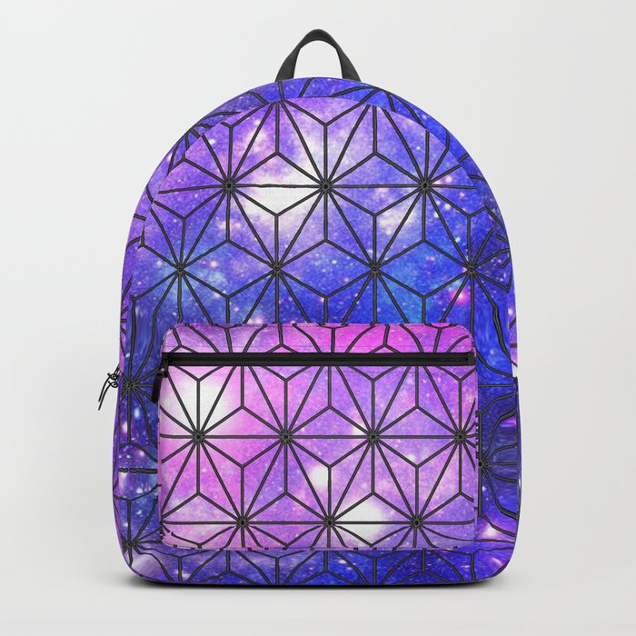 Nezuko Pattern Japanese Galaxy Backpack by MP Design Society6