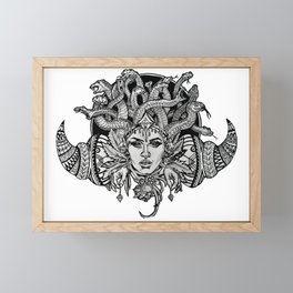 Medusa Mandala Framed Mini Art Print