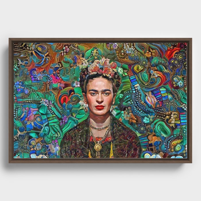 Jade Frida Framed Canvas
