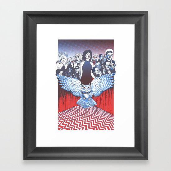 BLACK LODGE BURLESQUE Framed Art Print