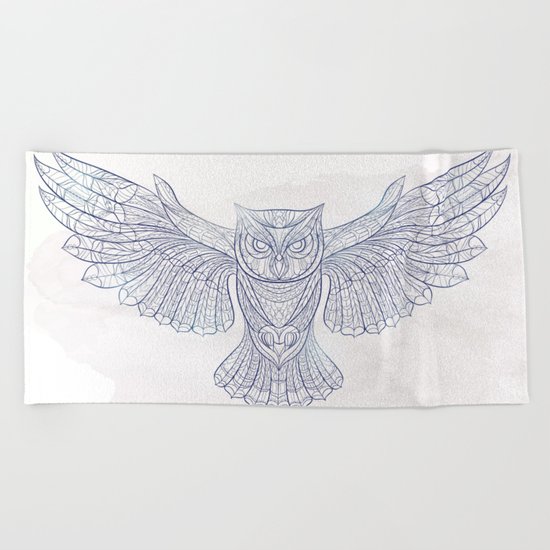 Ethnic Owl Beach Towel