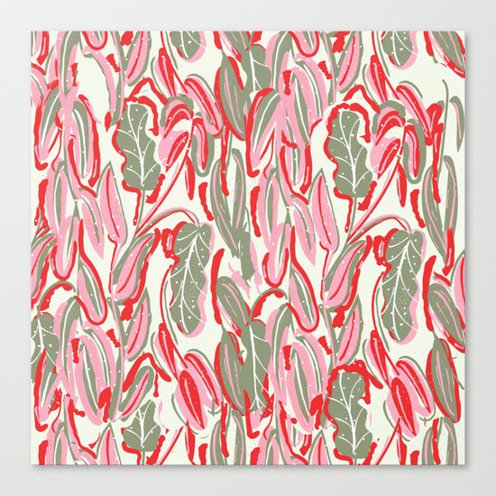 Messed Leaves Canvas Print