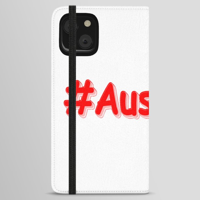 "#Australia" Cute Design. Buy Now iPhone Wallet Case