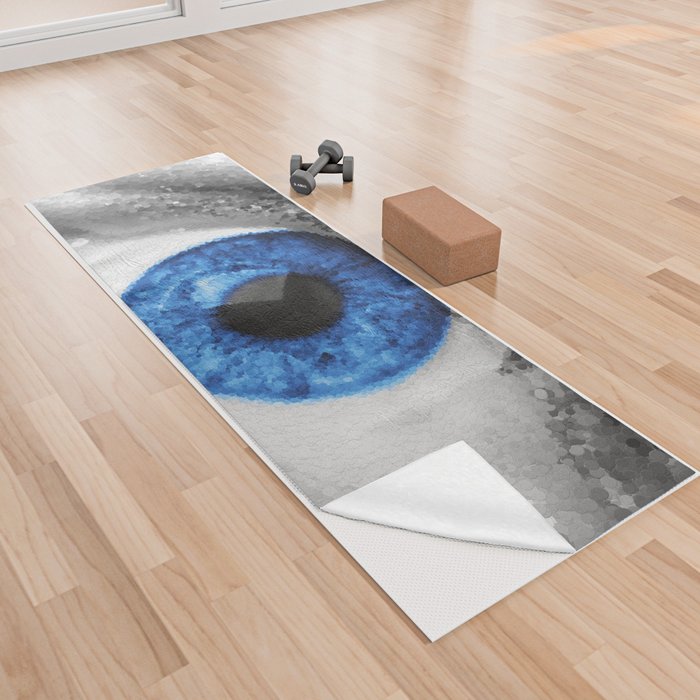 The Big Blue Eye Yoga Towel