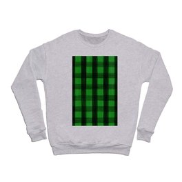 Green And Black Checkerboard Pattern Painting Crewneck Sweatshirt