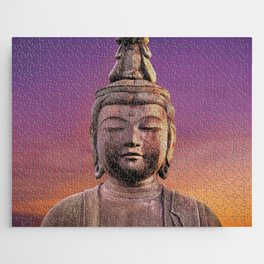 Boho Buddha Statue Image Jigsaw Puzzle
