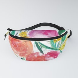 Watercolor bloom  Fanny Pack