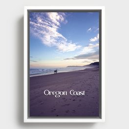 Walks on the Beach | Oregon Coast | Photography in the PNW Framed Canvas