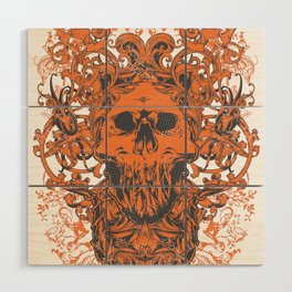 Scary Skull Wood Wall Art