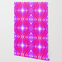 Diamond Purple And Fuchsia Polka Dots Seamless Pattern Wallpaper