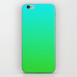 FLUORESCENT BLUE & GREEN GRADIENT  iPhone Skin