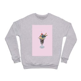 lazy sundae pale pink Crewneck Sweatshirt