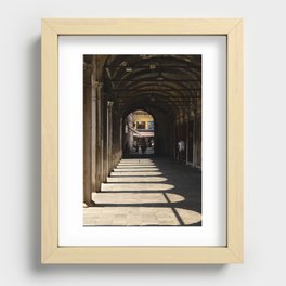 Hallway in Venice Recessed Framed Print
