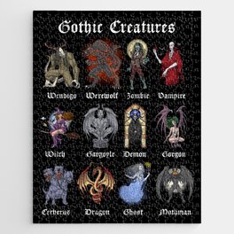 Gothic Mythical Creatures Jigsaw Puzzle