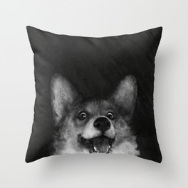 Sausage Fox Throw Pillow