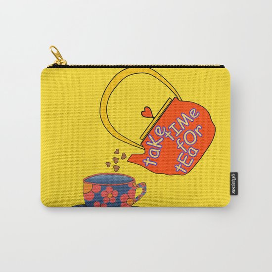 Take Time For Tea Carry-All Pouch