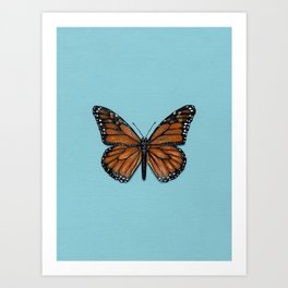 Monarch Butterfly Painting Art Print