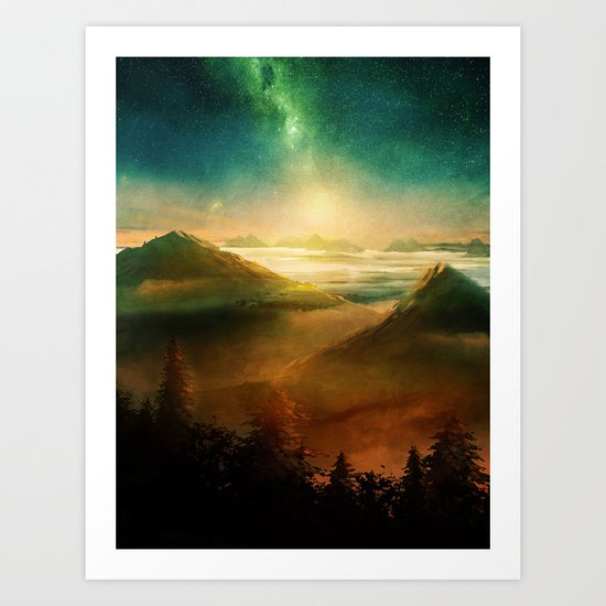 Into the trees Art Print
