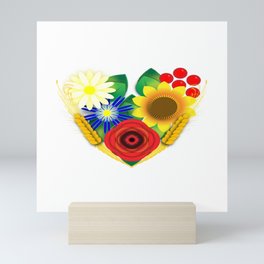 Ukrainian Flowers Mini Art Print