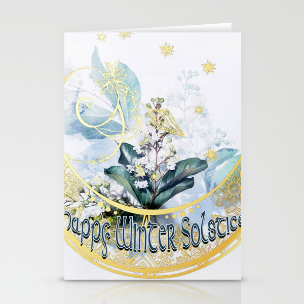 Happy Winter Solstice Stationery Cards By Lunamac18 Society6