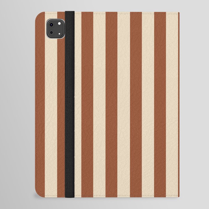 Vintage brown stripes iPad Folio Case