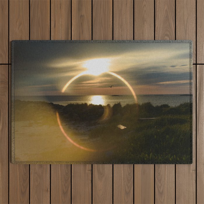 Midnight Sun and The Ring Of Fire Outdoor Rug