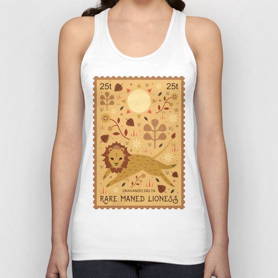 Rare Maned Lioness Unisex Tank Top