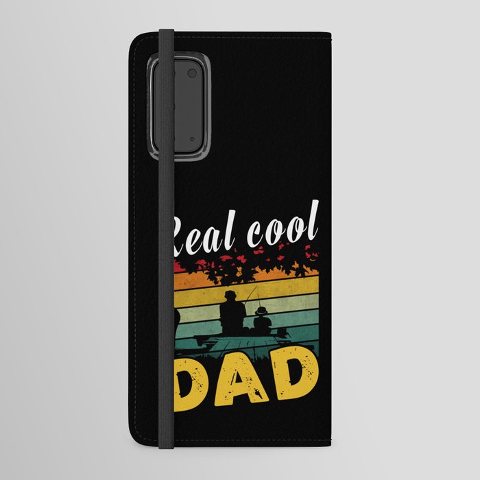 Real cool dad fishing retro Fathers day 2022 Android Wallet Case