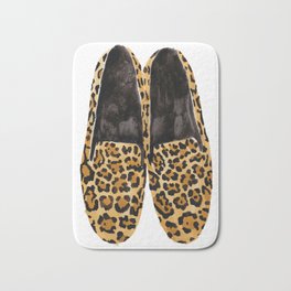Leopard Loafers Bath Mat | Shoes, Animalprint, Loafers, Painting, Leopardprint, Sketch, Cheetah, Loafer, Leopard, Illustration 