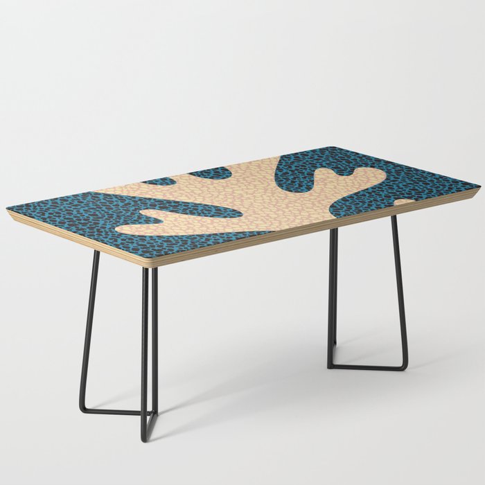 Yellow and blue seaweed study Coffee Table