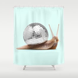 DISCO SNAIL Shower Curtain