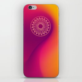 Fusion Plexus Solar iPhone Skin | Digital, Sun, Energy, Curves, Sport, Health, Yoga, Meditation, Abstract, Yellow 