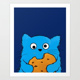 Cat Cookie Art Print