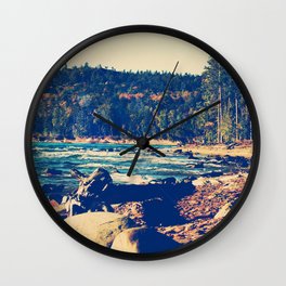 Rocky Shores of Lake Superior Wall Clock