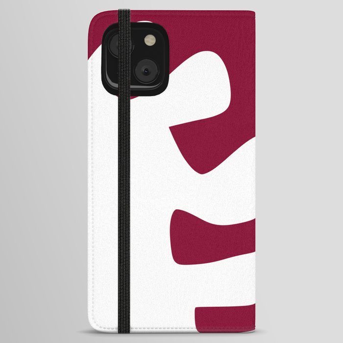 Abstract minimal plant color block 13 iPhone Wallet Case
