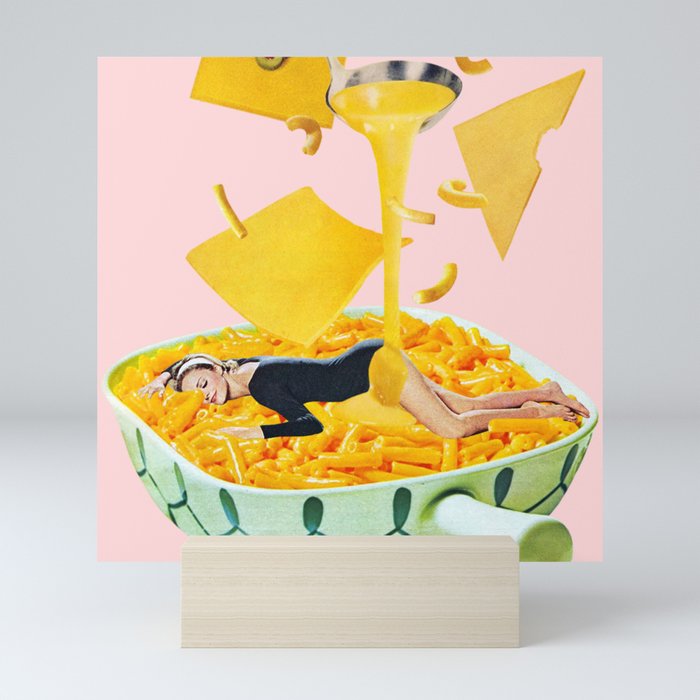 Cheese Dreams (Pink) Mini Art Print