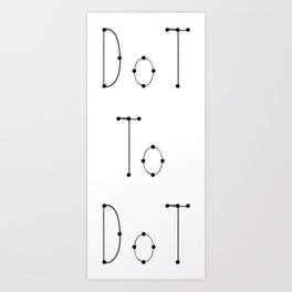 Dot To Dot Art Print