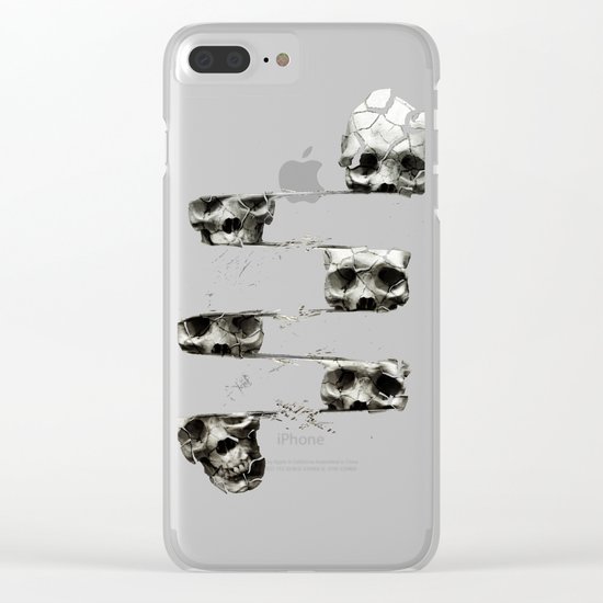 SKULL 3 Clear iPhone Case