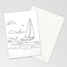 Yacht  Stationery Card