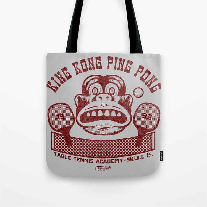 King Kong Ping Pong Tote Bag By Gimetzco Society6 King Kong Ping Pong Tote Bag