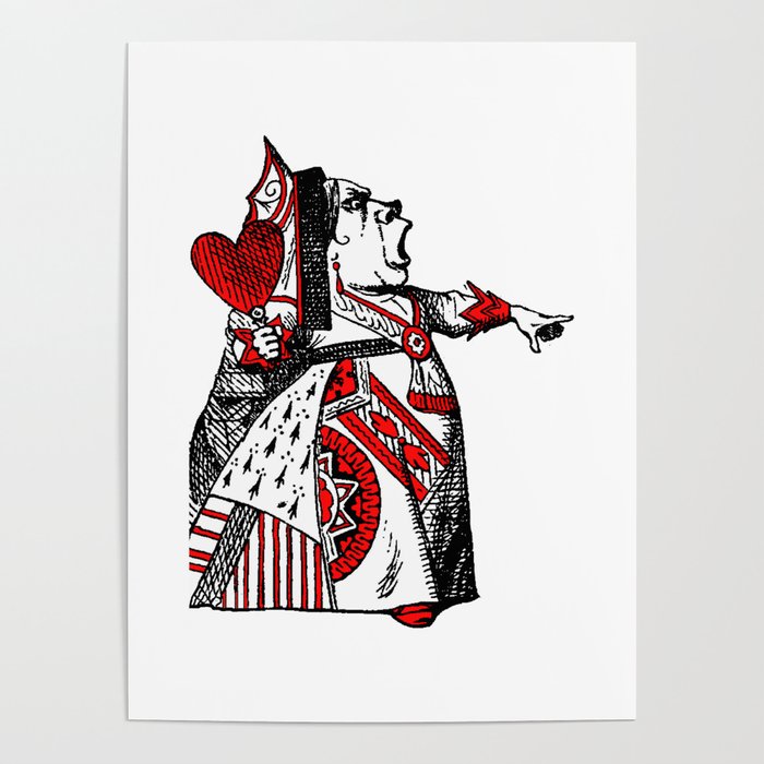 Queen of Hearts Alice in Wonderland I Poster