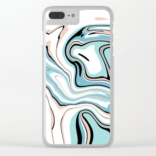 Blue Marble Clear iPhone Case