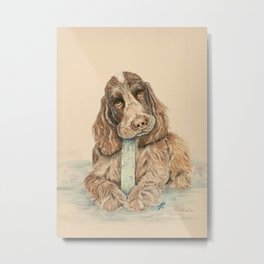 Puppy #9 Metal Print | Dog, Animal, Englishcocker, Art, Painting 