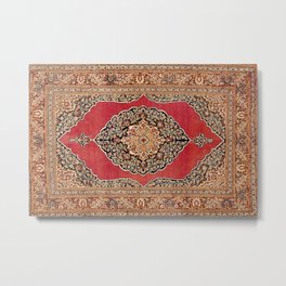 Tabriz  Antique West Persian Azerbaijan Carpet Print Metal Print | Colorful, Tabriz, Azerbaijan, Boho, Rug, Red, Floral, Carpet, Graphicdesign, Medallion 
