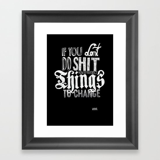 Things to change Framed Art Print