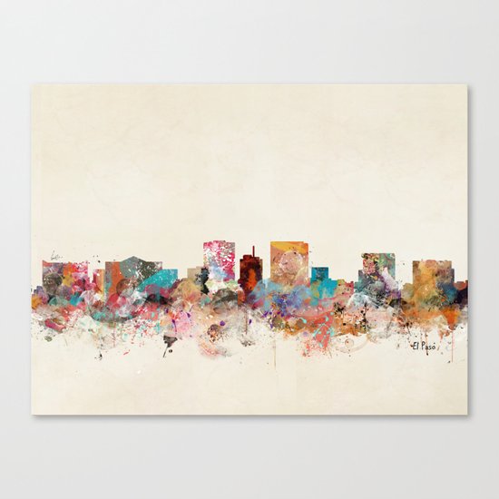 el paso texas skyline Canvas Print